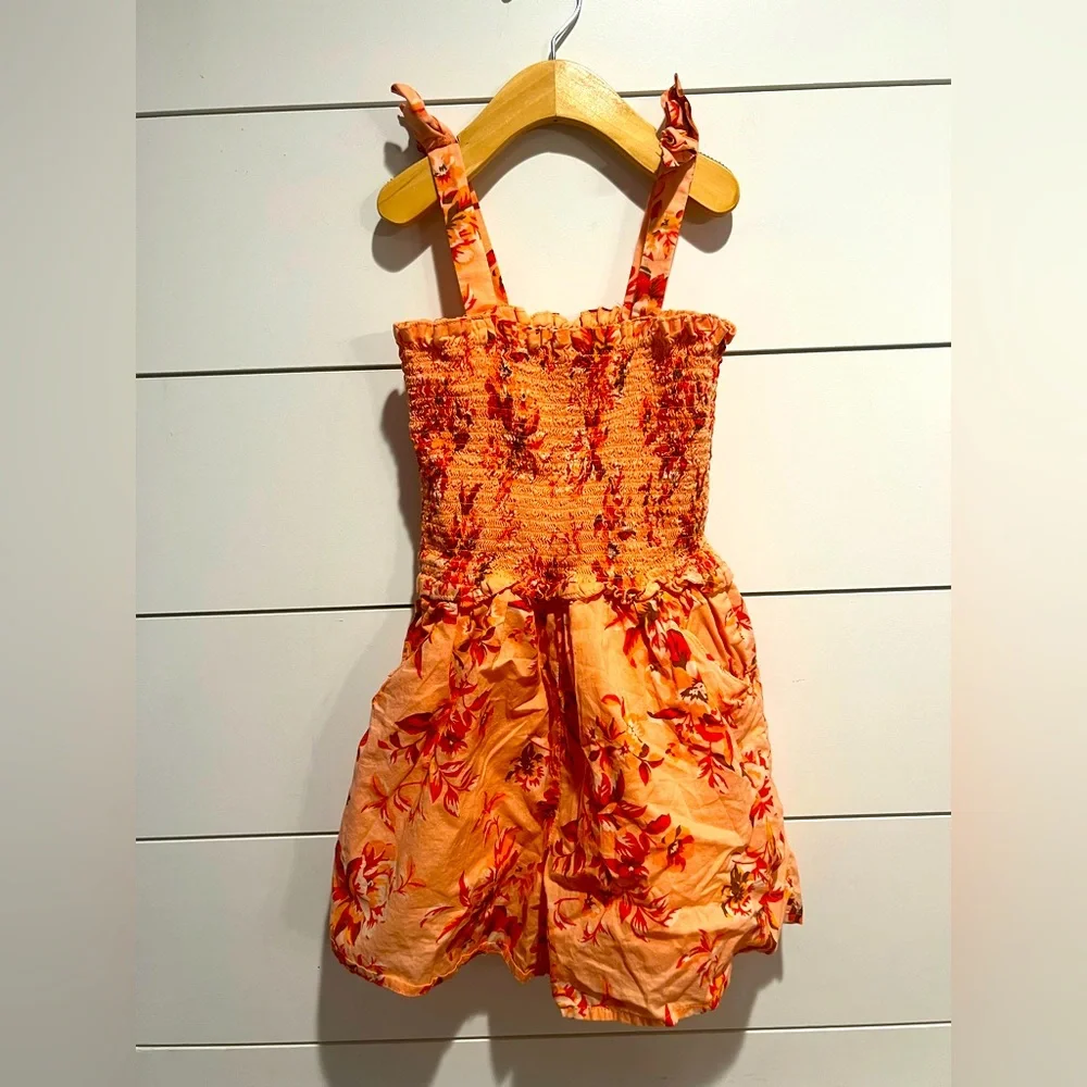 Janie and Jack size 10 Floral Romper w/pockets